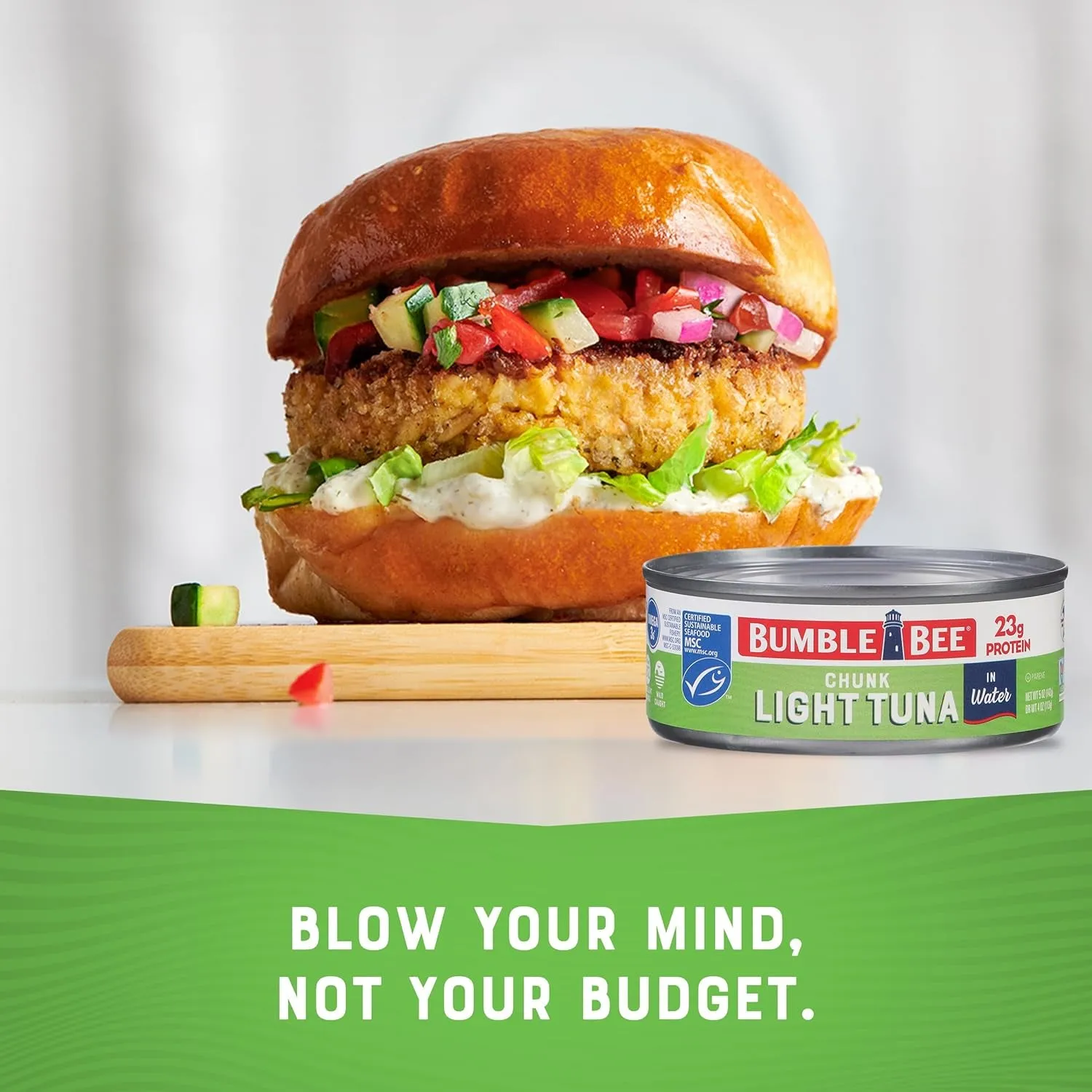 Bumble Bee Chunk Light Tuna In Oil, 5 oz Cans (Pack of 24) - Wild Caught Skipjack Tuna - 22g Protein Per Serving - MSC Certified Sustainable Seafood, Non-GMO, Gluten Free, Kosher