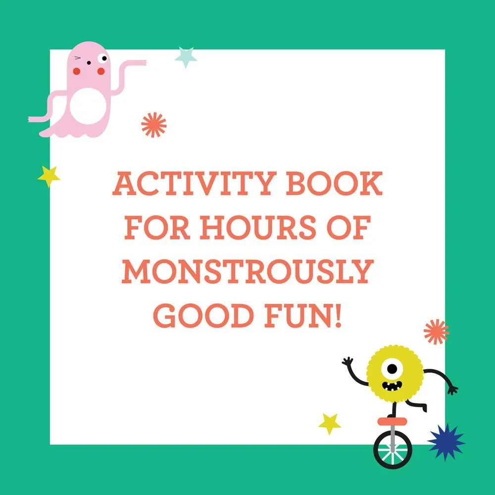Coloring Book with Stickers  - Monsters