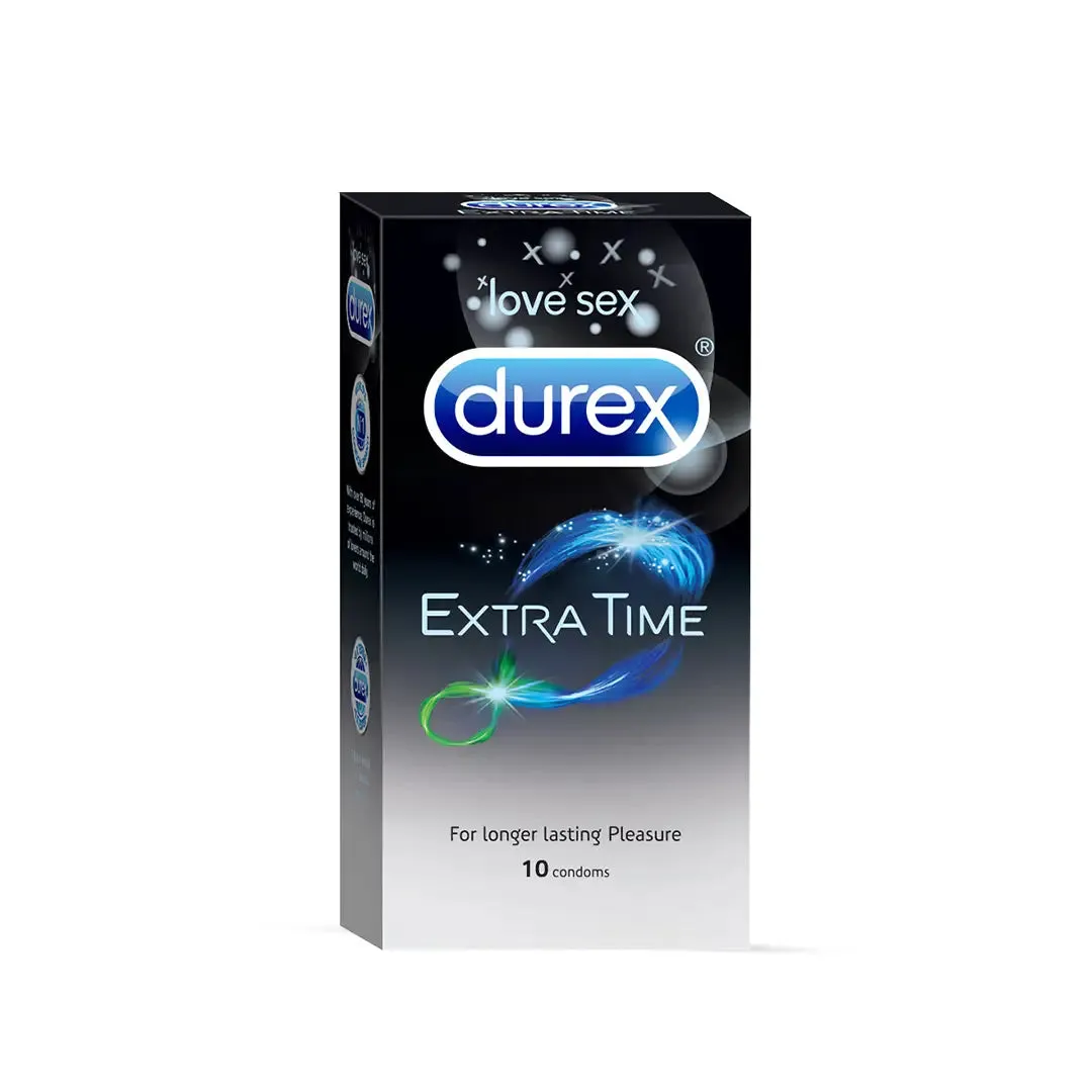 Durex Extra Time Condoms and Elevate Performa Capsules Longer Play Combo Pack
