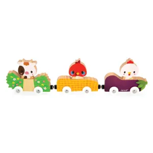 Janod - Magnetic Farm Animal Cars
