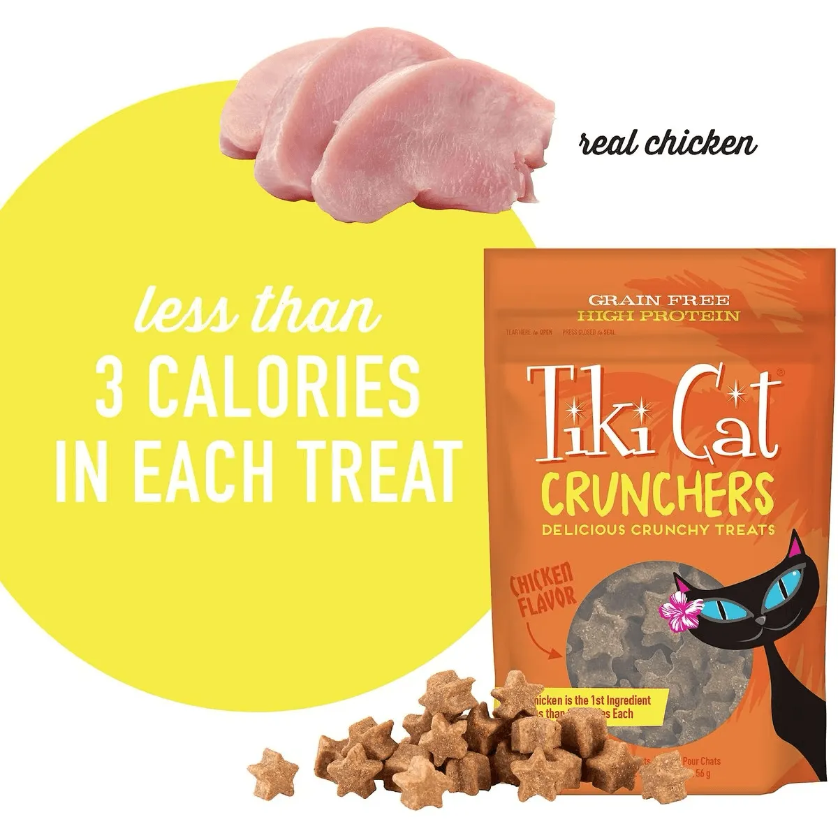 Tiki Cat Treats Crunchers Chicken