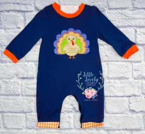 Turkey Time Boys Romper