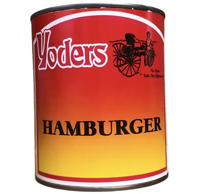 Yoders Canned Hamburger Ground Beef 28 Oz